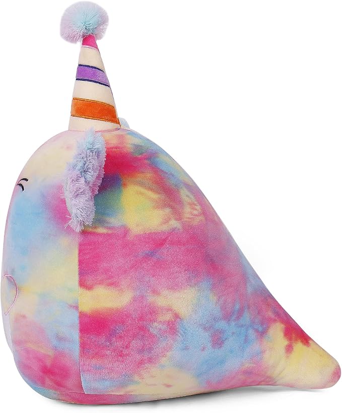 24 lnch Happy Birthday Axolotl Stuffed Animal Birthday Plush Toy Plushies Pillow Soft Plushie Doll Gifts for Girls Boys Christmas Decoration