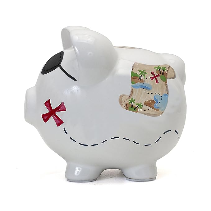 Child to Cherish Ceramic Piggy Bank for Boys, Pirate