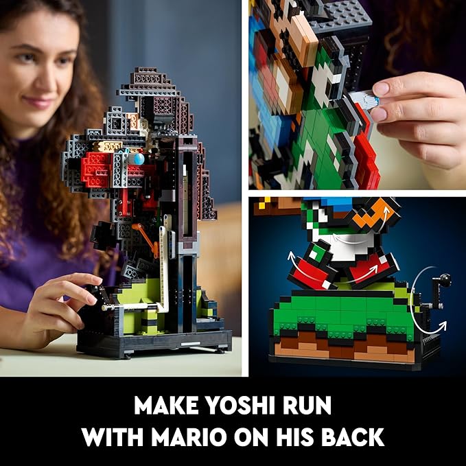 LEGO Super Mario World: Mario & Yoshi Building Set - 3D Puzzles for Adults, Ages 18+ - Gift for Fathers Day - DIY Crafts for Fans of Nintendo Game - Home or Office Display - 71438