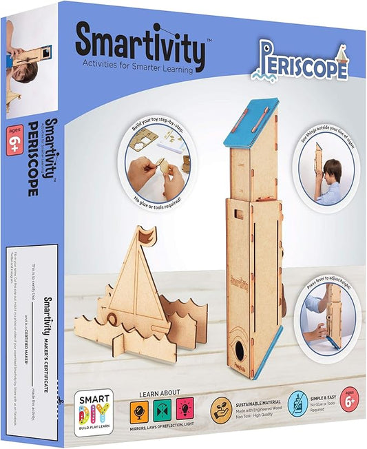Smartivity Periscope 3D Wooden Model Engineering STEM Building Set for Kids Ages 6 and Up
