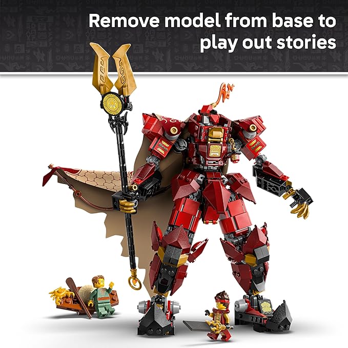 LEGO NINJAGO The Fire Knight Mech Building Set - Model Kit with Kai Minifigure from Legends Monstrosity - Teen Room Decor - Gift for Teenage Boys and Girls, Ages 14+ - 71846