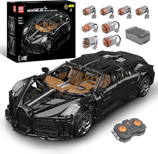 Mould King 13163 MOC Sports Car Building Kits, Remote/APP Control 4688 Pieces Super Car Model Block Sets, Collectible Set for Adults, Boy Toys for Christmas and Birthday Gifts