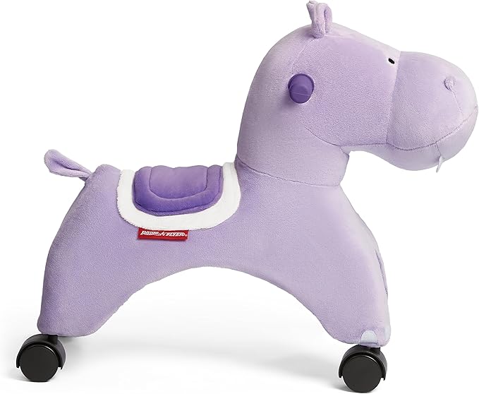 Radio Flyer Holly The Rolling Hippo, Ride On Toy for Toddlers Ages 1-3, Large