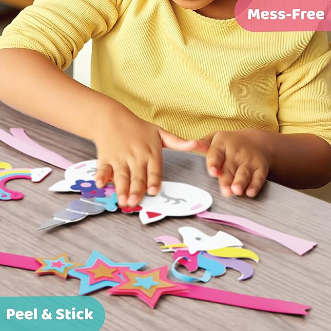 jackinthebox Unicorn Crafts for Kids Ages 5-8, 6-in-1 Gifts for Girls, Craft Kit, Toys, Arts and Crafts for Girls Aged 5 6 7 8 Years