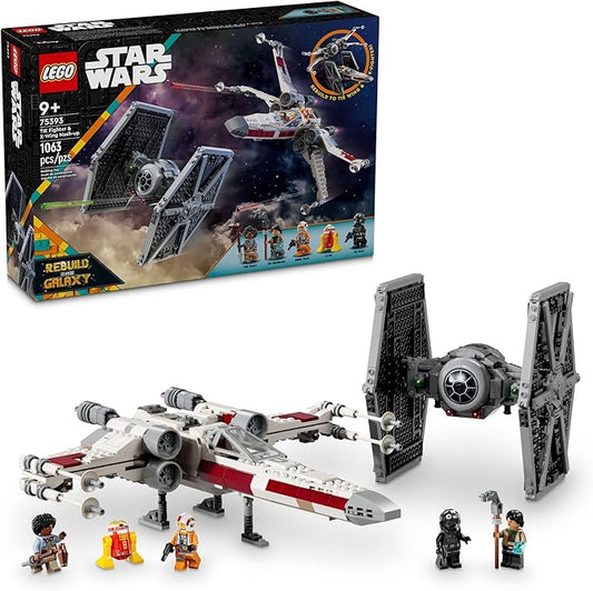 LEGO Star Wars TIE Fighter & X-Wing Mash-Up Building Set - Star Wars Toys for Boys & Girls, Ages 9+ - Imaginative, Creative Play - Use for Display or Pretend Play - Gift for Fan's Birthday - 75393