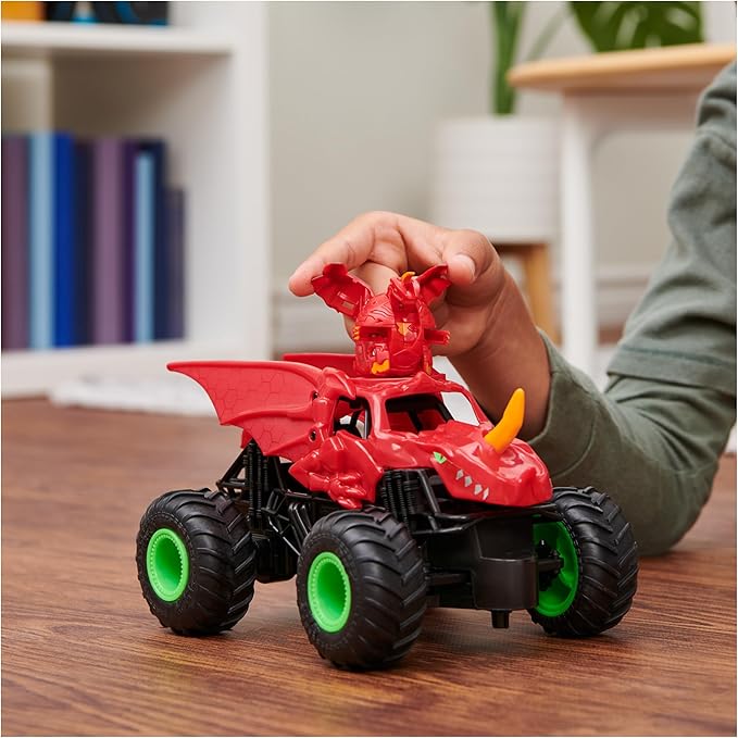 Monster Jam, Bakugan Dragonoid Remote-Control Monster Truck, Kids Toys for Boys and Girls Aged 4 and Up, 1:24 Scale