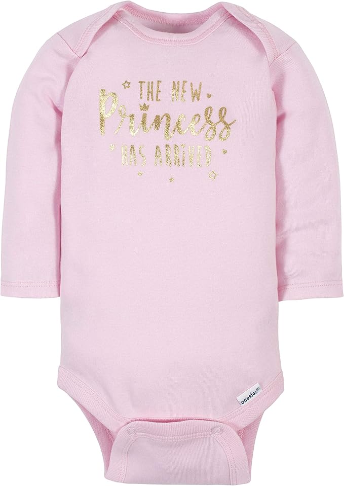 Gerber Baby Girls' 6-Pack Long-Sleeve Onesies Bodysuits