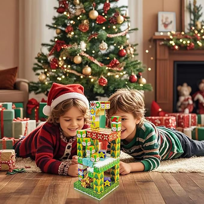 100pcs Magnetic Blocks, Mine World Building Blocks Craft Cubes for Kids 3+, Boys and Girls - 0.8IN Puzzles Toys