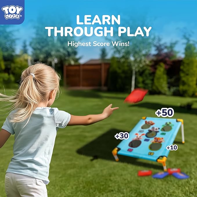 TOY Life Bean Bag Toss Carnival Games, Corn Hole, Yard Games for Kids Outdoor Game for Kids, Gift for 3 4 5 Year Old Boys Girls, Indoor Backyard Toddler Outdoor Toys for Birthday Party Family Reunion