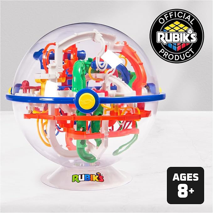Rubik’s Cube, Rubik’s Tracks 150 3D Gravity Maze & 3D Puzzle Game with 150 Obstacles, Challenging Problem-Solving Brain Teaser, Fidget Toy & Sensory Puzzle for Adults, Teens & Kids, for Ages 8 & Up