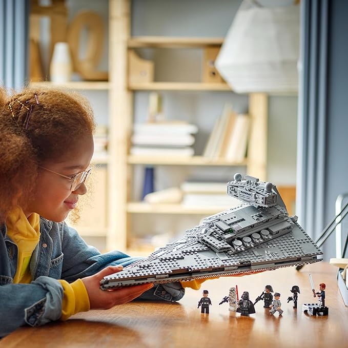 LEGO Star Wars Imperial Star Destroyer Building Toys Set - Birthday Gift Idea for Kids, Boys & Girls, Ages 10+ - Star Wars Darth Vader & 6 Minifigure Toys - 75394