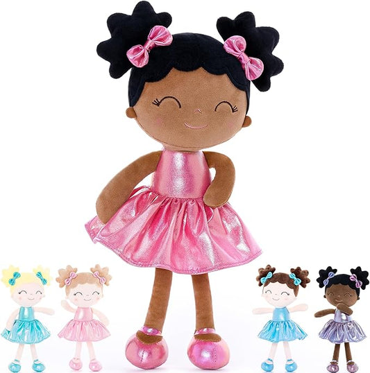 Gloveleya Baby Girl Gifts Baby Dolls Soft Doll Curvy Illusion Girl Rose Red 12inches