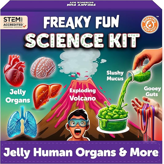 Butterfly EduFields Freaky Science Kit for Boys and Girls Ages 8-10-12-14 | Science Experiment Kits | Birthday Gifts for Kids | STEM Learning Toys for 8,9,10,11,12,13,14 Year Olds| Science Project Kit