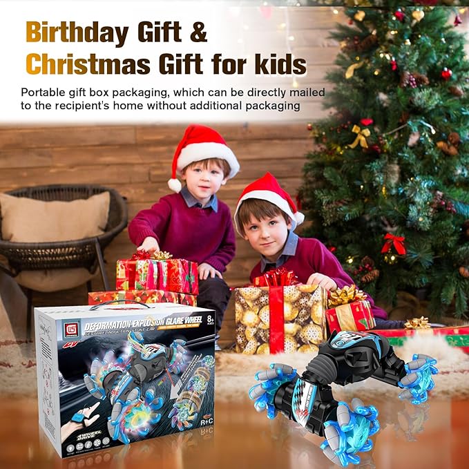 RC Stunt Car for Kids With Remote Control and Gesture Sensing - 360 Degree Spins and Flips, Music - Birthday Gift for 8-15 Years Boys and Girls