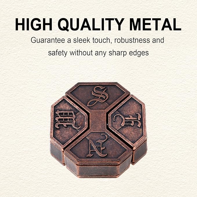 9pcs Metal Puzzle for Adult Disentanglement Puzzles Lock Puzzle Games Set Gift for Adults Teenagers