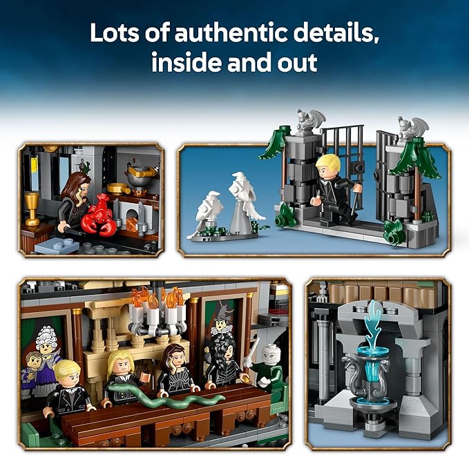 LEGO Harry Potter Malfoy Manor Building Toy - Harry Potter Toy for Boys and Girls, Ages 10+ - Collectible Kids Toy for Fans - Includes 9 Minifigures - 76453