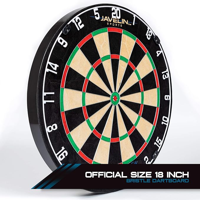 EastPoint Sports Bristle Dartboard Sets, High-Density Self-Healing Sisal Fibers, Easy-to-Mount Board - Perfect for Family Game Room, basements, bar, Man cave, or Garage