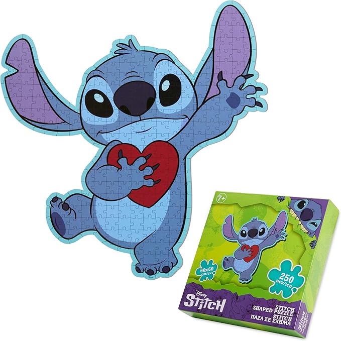 Disney Stitch Jigsaw Puzzle for Kids Teens or Adults 250 Pieces 7 Years Up Family Activity, Stitch Gifts