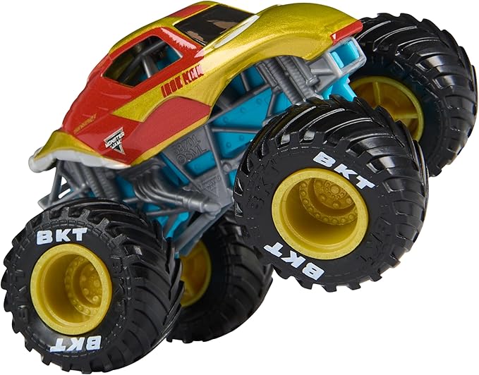 Monster Jam, Marvel Official Iron Man Vs. War Machine Die-Cast Monster Trucks, 1:64 Scale, Kids Toys for Boys and Girls Ages 3 and up