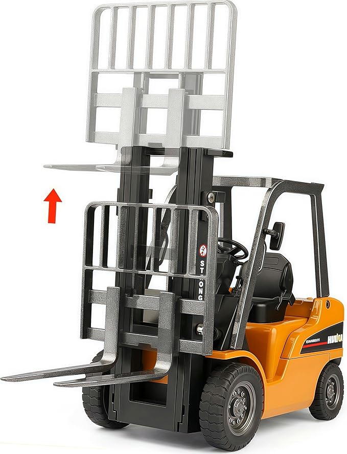 Gemini&Genius 1/50 Scale Diecast Forklift Truck Toys Engineering Vehicle Fork Truck Construction Alloy Warehouse Vehicle Models Toys for Kids