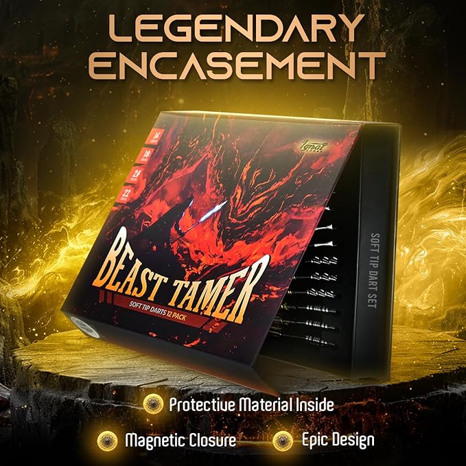 IgnatGames Darts Plastic Tip Sets - 6/12 Pack Soft Tip Darts for Electronic Dartboard with Brass Barels and Aluminum Shafts - 100 Extra Tips and 16 Flights, Wrench & Innovative Case