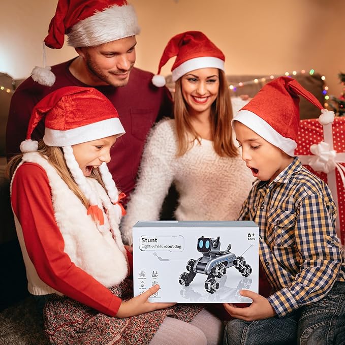 8WD Gesture Sensing Stunt Robot Dog RC Car Toys for Ages 8-13 Boys| Robot Toys for 6 7 8 9 10 11 12 13 Year Old Kids Birthday Gift, Outdoor & Indoor