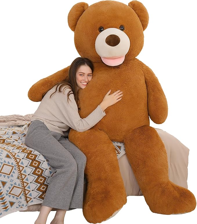 MorisMos Giant Teddy Bear Plush 5 Feet, Large Teddy Bears Stuffed Animals for Girlfriend Boyfriend, 5 Foot Life Size Bear Gifts for Baby Shower, Birthday