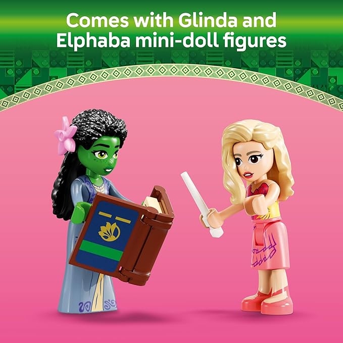LEGO Wicked Glinda & Elphaba's Dormitory Building Toys - Wicked Toys for Girls & Boys, Age 8+ - Birthday Gift Idea - Buildable Doll House for Kids - 75683