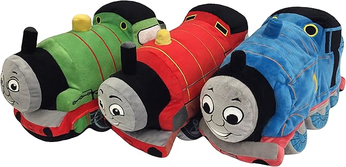 Jay Franco Thomas and Friends Plush Stuffed James Pillow Buddy - Super Soft Polyester Microfiber, 15 inch (Official Mattel Product)