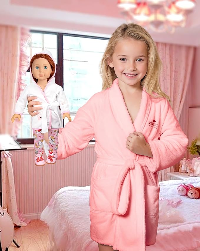 American 18-Inch Doll Clothes, 8 Sets Doll Clothing and Accessories for 18 inch Doll, Baby Doll Dress up Toys for Girls Kids