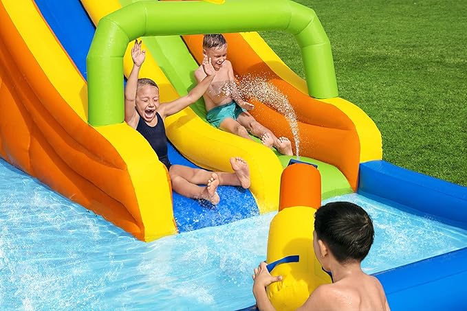 H2OGO! 19'8" x 12'4" x 8'8" Wild Tide Mega Water Park