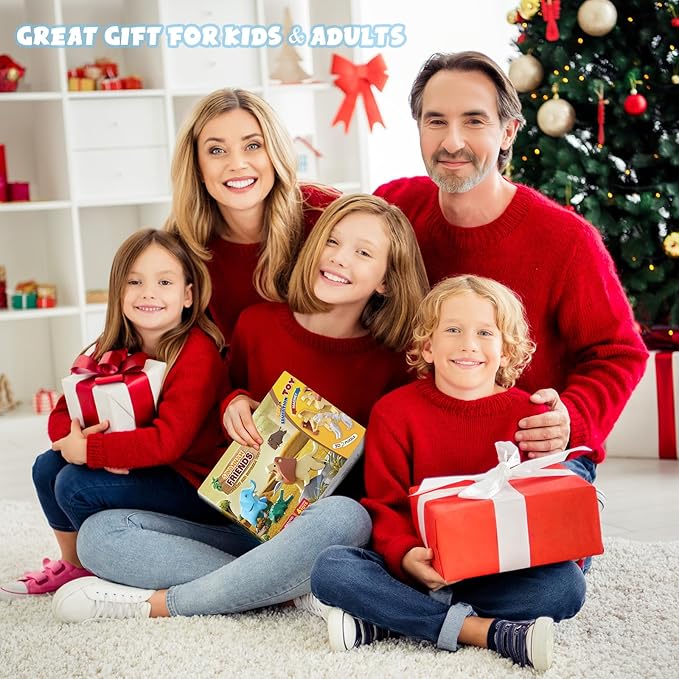 Magnetic Animal Building Toys, STEM Toddler Learning Toys 3D Puzzle Animals for Boys Girls, Educational Magnetic Travel Montessori Toy Lion Elephant Crocodile, Unique Birthday Gift for Kids 3 4 5 6 7