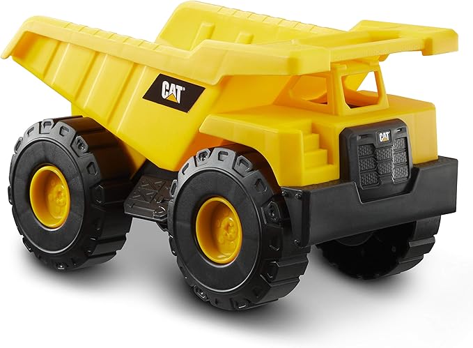 CAT Construction Toys Construction Tough Rigs 15" Dump Truck & Excavator Set Toys 2 Pack Ages 3+ | Kid Powered Caterpillar Vehicle Set | Indoor or Ourdor Play | No Batteries Required