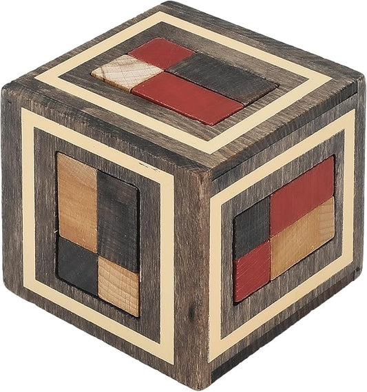 Sharp Brain Zone Wooden Brain Teaser Puzzles for Adults & Kids (Magic Box)