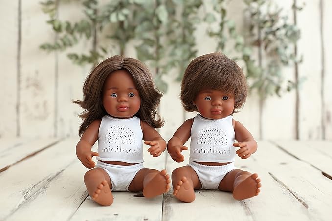 Miniland Doll 15'' Australian Aboriginal Boy (Box) - Made in Spain, Inclusion, Quality, Diversity