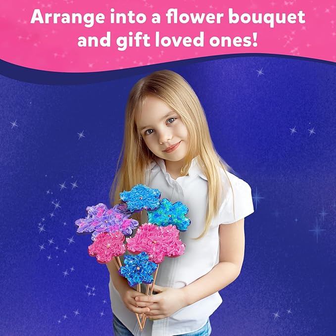 Skillmatics Poke-in Art - Flower Bouquet, Mess-Free Fun for Kids, DIY Wood Craft Kits, Creative Activity, Gifts for Girls & Boys Ages 4, 5, 6, 7, 8, 9