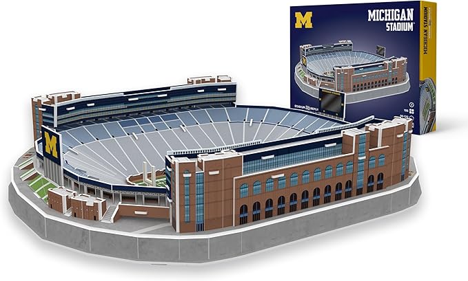 Pro-Lion 3D Jigsaw Puzzle of Michigan Wolverines Stadium -106 Pieces | Home of Michigan Wolverines | NCAA Football Gifts for Age 7+