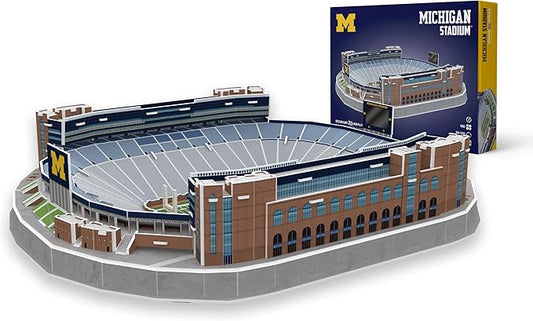 Pro-Lion 3D Jigsaw Puzzle of Michigan Wolverines Stadium -106 Pieces | Home of Michigan Wolverines | NCAA Football Gifts for Age 7+