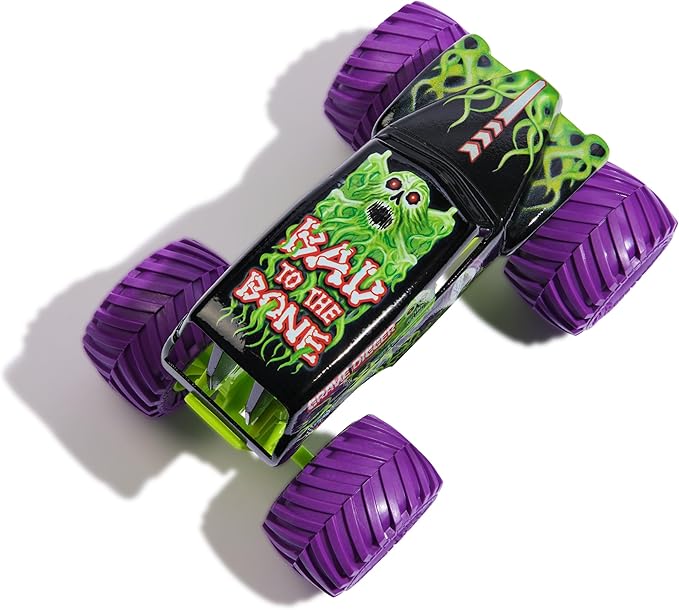 Monster Jam, Official Grave Digger Monster Truck, Collector Die-Cast Vehicle, 1:24 Scale, Kids Toys for Boys and Girls Ages 3 and up