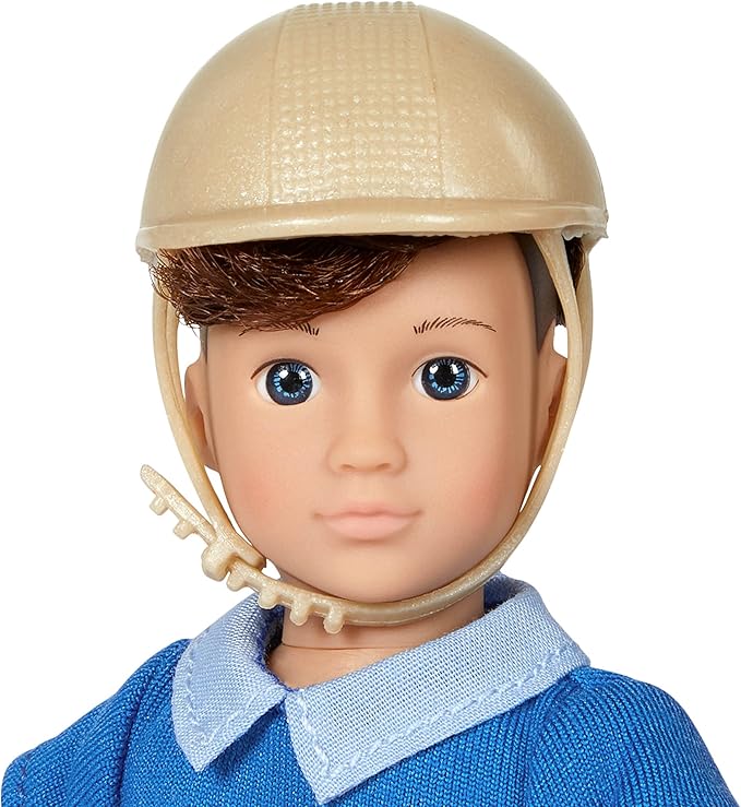 Lori Dolls – Brian & Barnaby – Mini Boy Doll & Toy Horse – 6-inch Doll & Dark Bay Thoroughbred Horse – Set with Clothes, Animal & Accessories – Playset for Kids – 3 Years +