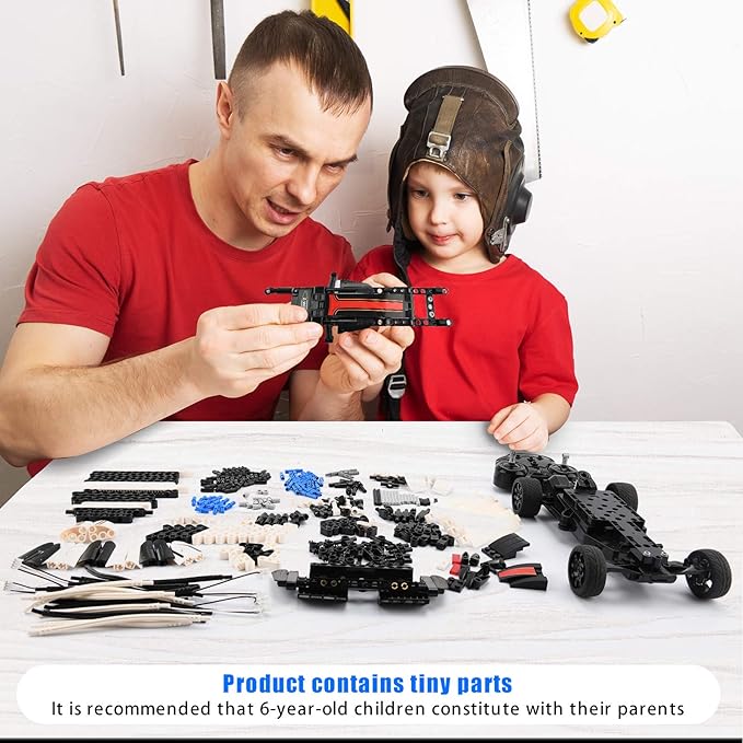 STEM Buidling Toys for 6 7 8 9 10 11 12 + Year Old Boys Girls Gifts Remote Control Car Toy Building Sets RC Race Model Cars Building Kits,Learning Toys Best Birthday for Kids (457PCS)