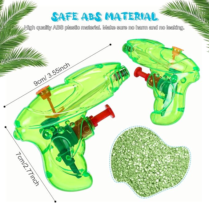 96 Pcs Water Gun for Kids Mini Water Gun Bulk Colorful Blaster Squirt Pistol Small Fun Gun for Outdoor Beach Game Summer Swimming Pool Party Favors