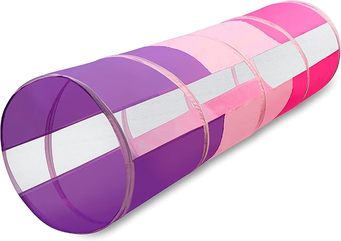 Hide N Side 6ft Crawl Through Play Tunnel Toy, Pop up Tunnel for Kids Toddlers Dogs Babies Infants & Children Gift Indoor & Outdoor Action Toy Tunnel