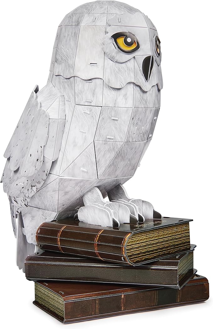 4D Build, Harry Potter Hedwig 3D Model Kit, Harry Potter Collectibles & Desk Decor, Adult Building Toys, 3D Puzzles for Adults & Teens, 118 Pieces, for Ages 12 & Up