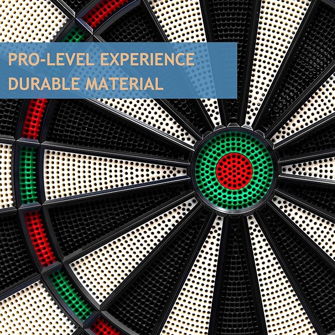 Electronic Dartboard 34 Games 355 Variations with 12 Darts Illuminated Dartboard Dart Storage for 12 Darts
