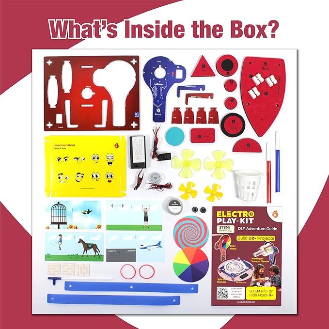 Butterfly EduFields STEM Kits for Boys Age 8-12 | 20+ Projects & Activities | Science & Engineering Toys | Learning Gifts for Kids 8 9 10 11 12 | Ideal for Ages 8+ Year Old Boys