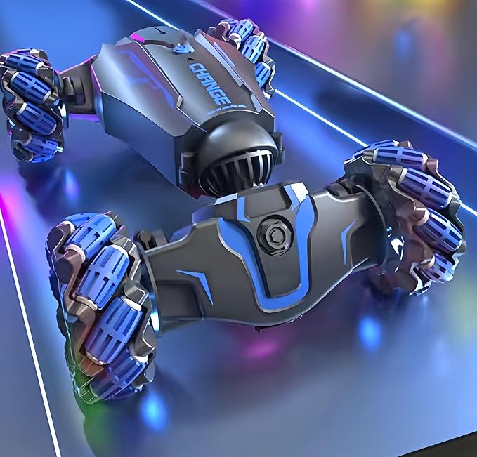 Upgraded Hand Gesture Sensing RC Stunt Car with Lights Music, Spray Fog Steam Gesture RC Car Remote Controll Transformed Vehicle 360° Spins All Terrains Monster Truck for Boys Kids