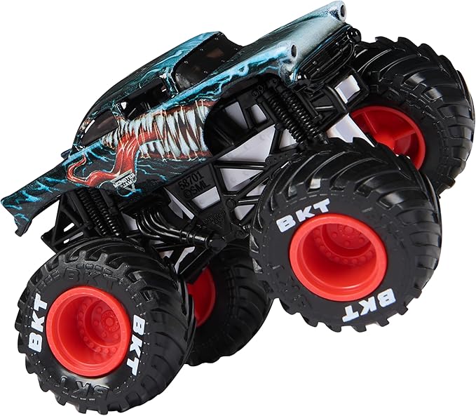 Monster Jam, Marvel Official Venom Vs. The Amazing Spider-Man Die-Cast Monster Trucks, 1:64 Scale, Kids Toys for Boys and Girls Ages 3 and up