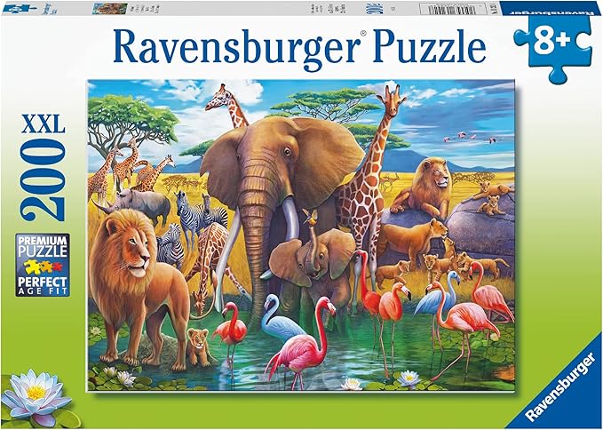Ravensburger Exotic Safari 200 Piece Jigsaw Puzzle for Kids Age 8 Years Up