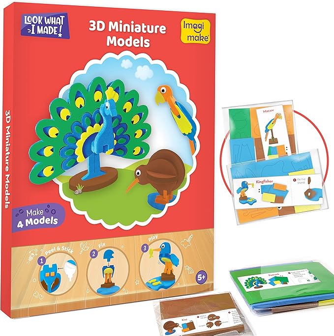 Imagimake 5-in-1 Awesome Craft Kit | Easter Crafts for Kids | Easter Toys | Arts & Crafts for Kids Ages 6-8 | Easter Gifts for Kids | Easter Gifts for Girls & Boys 5, 6, 7, 8, 9